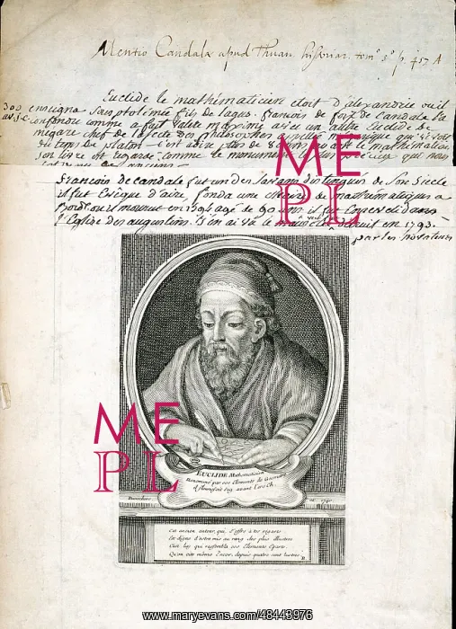: Euclid (fl295BC) Greek mathematician (geometry) : Euclid (fl295BC) Greek mathematician (geometry)