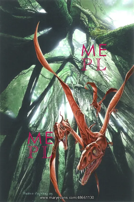 : Eudimorphodon flying through the understory : Eudimorphodon flying through the understory