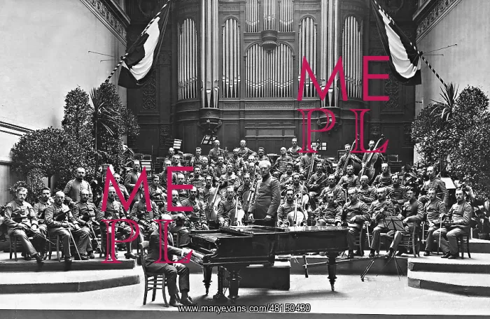 : Eugen d'Albert at a grand piano, 1916 : Eugen d'Albert at a grand piano, 1916
