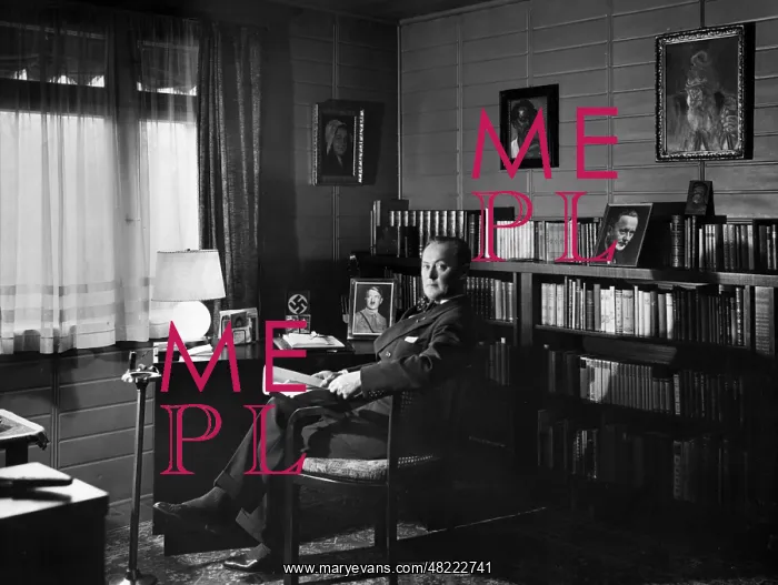 : Eugen Rex in his office, 1930s : Eugen Rex in his office, 1930s