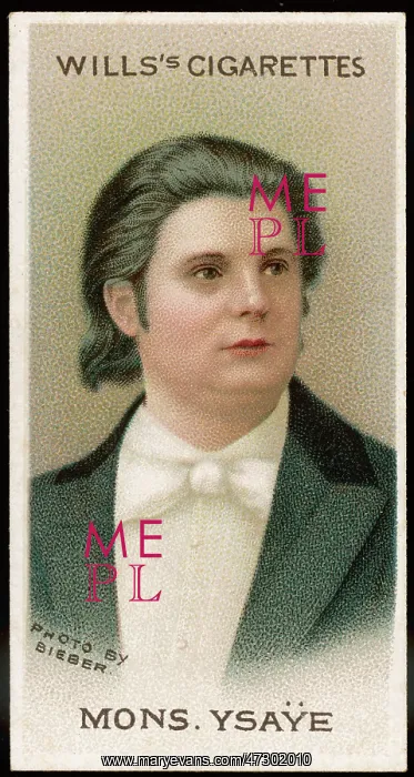 : EUGENE-AUGUSTE YSAYE : EUGENE-AUGUSTE YSAYE