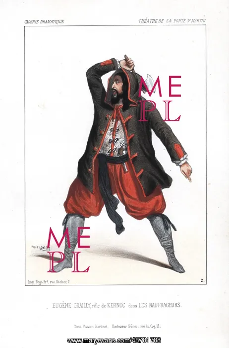 : Eugene Grailly in the role of Kernoc in Les : Eugene Grailly in the role of Kernoc in Les