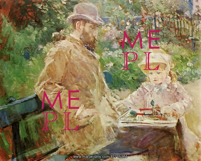 : Eugene Manet's Daughter, by Berthe Morisot : Eugene Manet's Daughter, by Berthe Morisot