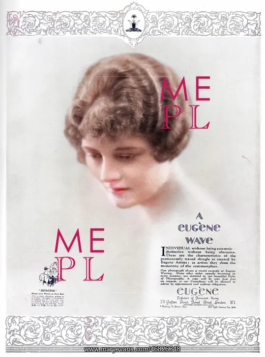 : A Eugene Wave hair style, 1927 : A Eugene Wave hair style, 1927