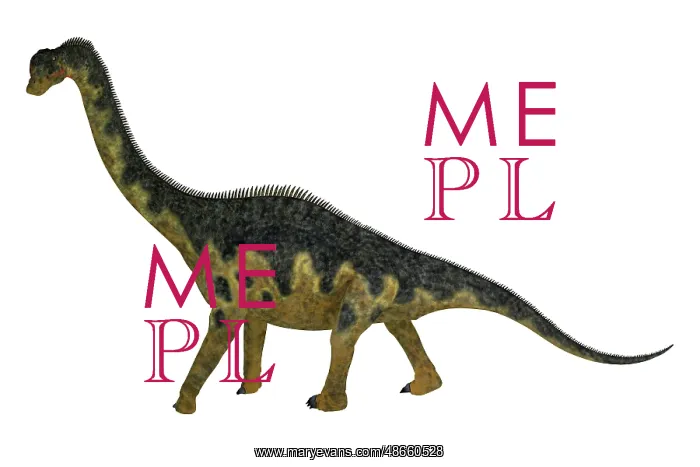 : Europasaurus dinosaur walking : Europasaurus dinosaur walking