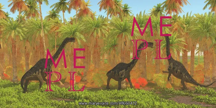 : Europasaurus dinosaurs grazing : Europasaurus dinosaurs grazing