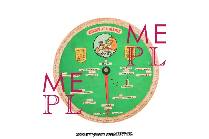 : Europe at a Glance educational wheel : Europe at a Glance educational wheel