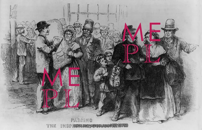 : European immigrants passing the inspecting ? : European immigrants passing the inspecting ?