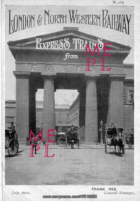 : EUSTON ARCH 1910 : EUSTON ARCH 1910