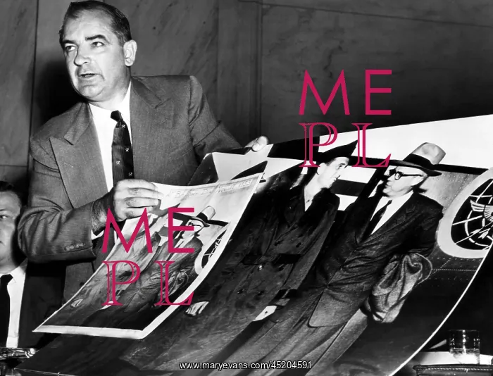 : EV1816 - Senator Joseph McCarthy showing ? : EV1816 - Senator Joseph McCarthy showing ?