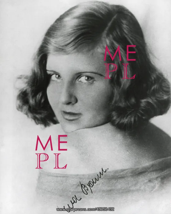 : Eva Braun in the early 1930s, when she began her : Eva Braun in the early 1930s, when she began her