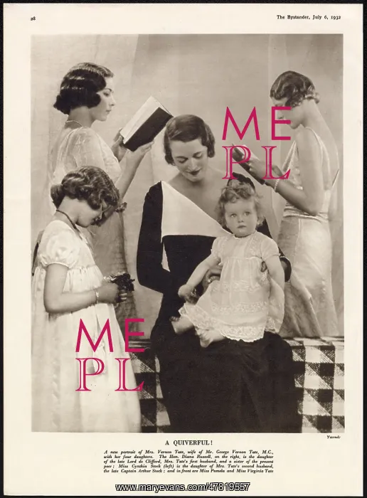 : Eva Vernon Tate and her four daughters : Eva Vernon Tate and her four daughters