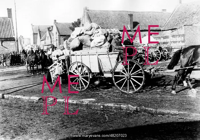 : Evacuation of Belgian civilians, 1918 : Evacuation of Belgian civilians, 1918