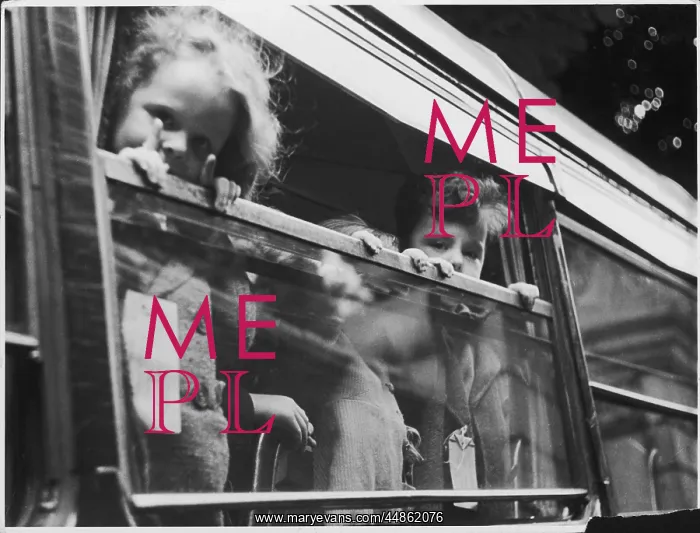 : EVACUEES ON A TRAIN : EVACUEES ON A TRAIN