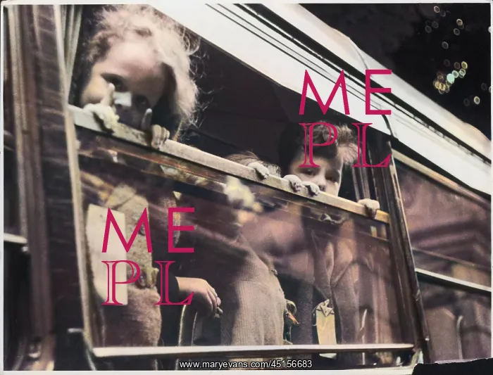 : EVACUEES ON A TRAIN : EVACUEES ON A TRAIN