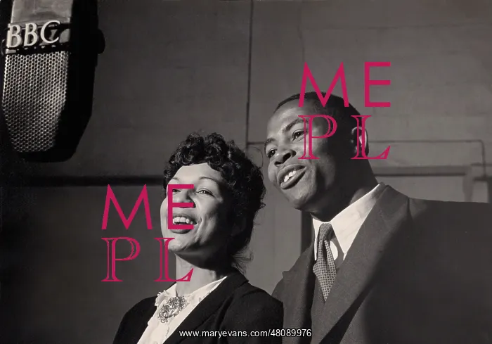 : Evelyn Dove & Edric Connor at BBC : Evelyn Dove & Edric Connor at BBC