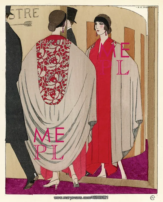 : Evening Cape Coat 1922 : Evening Cape Coat 1922