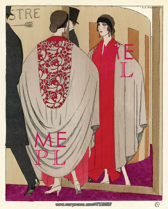 : Evening Cape Coat 1922 : Evening Cape Coat 1922