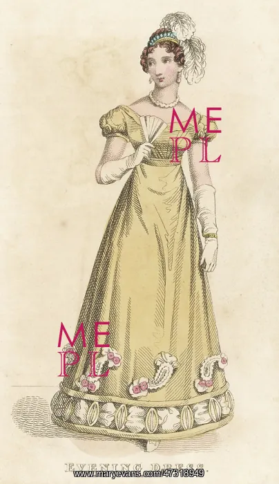 : Evening Dress 1824 : Evening Dress 1824