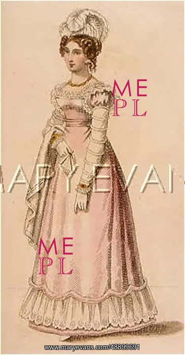 : EVENING DRESS 1824 : EVENING DRESS 1824