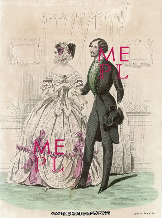 : Evening Dress 1839 : Evening Dress 1839