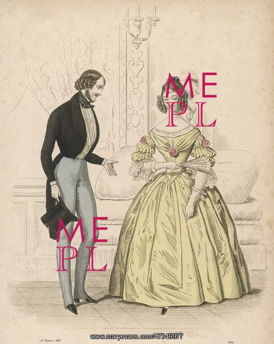 : Evening Dress 1839 : Evening Dress 1839
