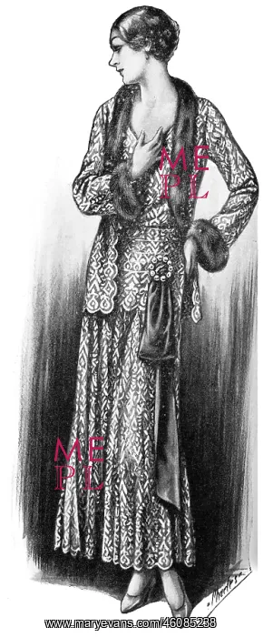 : Evening dress and coatee from Peter Robinson : Evening dress and coatee from Peter Robinson