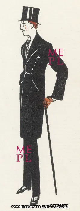 : EVENING DRESS / MEN 1913 : EVENING DRESS / MEN 1913