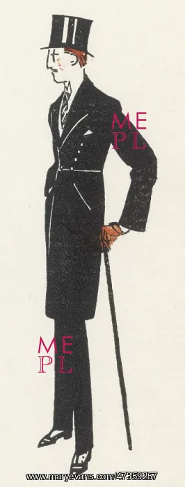 : EVENING DRESS / MEN 1913 : EVENING DRESS / MEN 1913