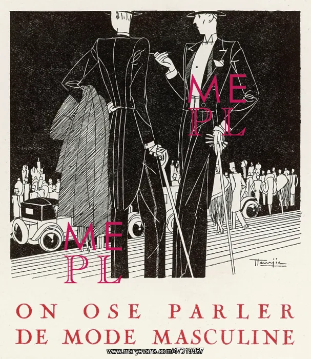 : Evening Dress - Men 1927 : Evening Dress - Men 1927