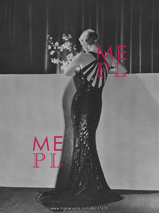 : Evening dress by Patrick Perrott, 1934 : Evening dress by Patrick Perrott, 1934