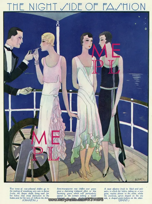 : Evening dresses 1929 : Evening dresses 1929