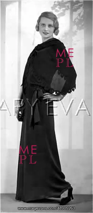 : EVENING GOWN & CAPE / 30S : EVENING GOWN & CAPE / 30S