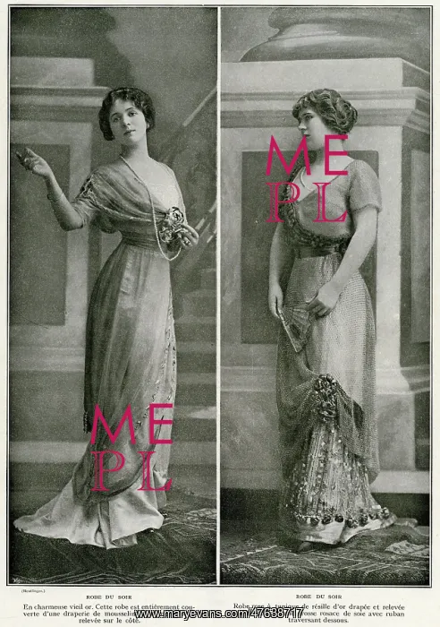 : Evening gowns 1910 : Evening gowns 1910