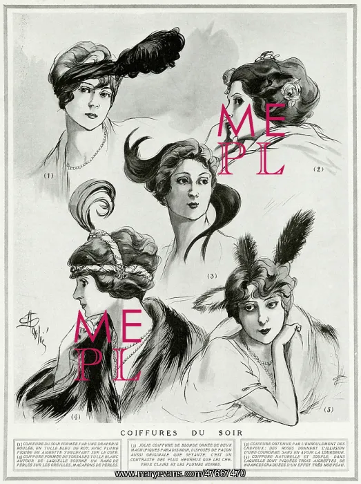  : Evening hairstyles 1912