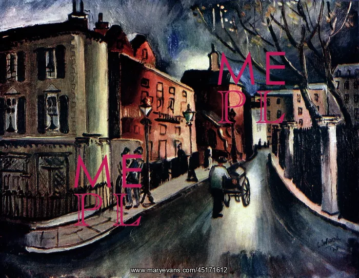 : Evening Lit Street : Evening Lit Street