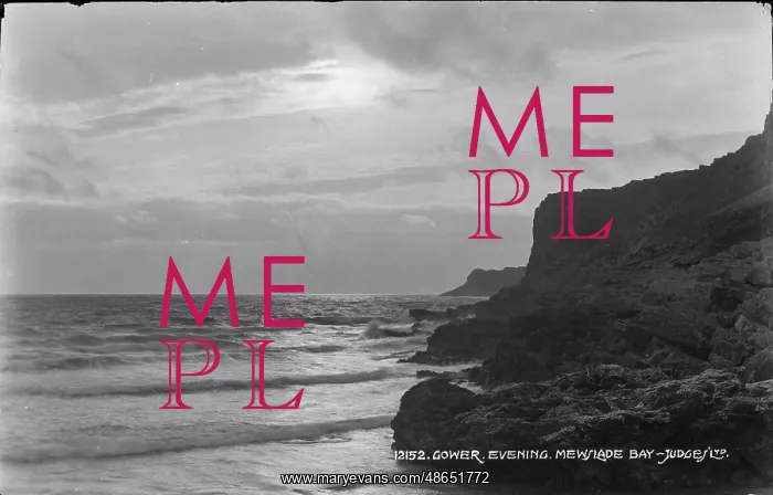 : Evening at Mewslade Bay : Evening at Mewslade Bay