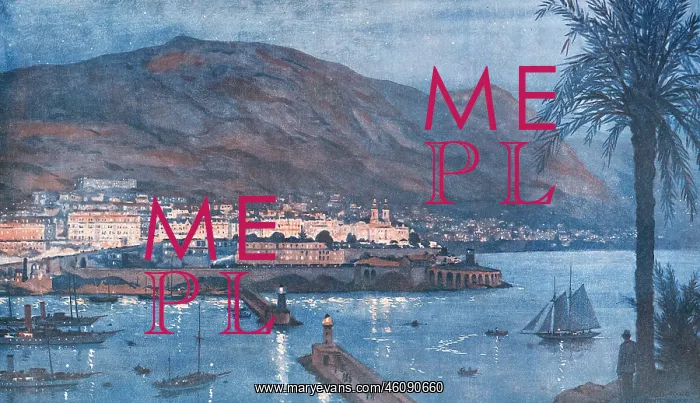 : Evening at Monte Carlo by Cecil King : Evening at Monte Carlo by Cecil King