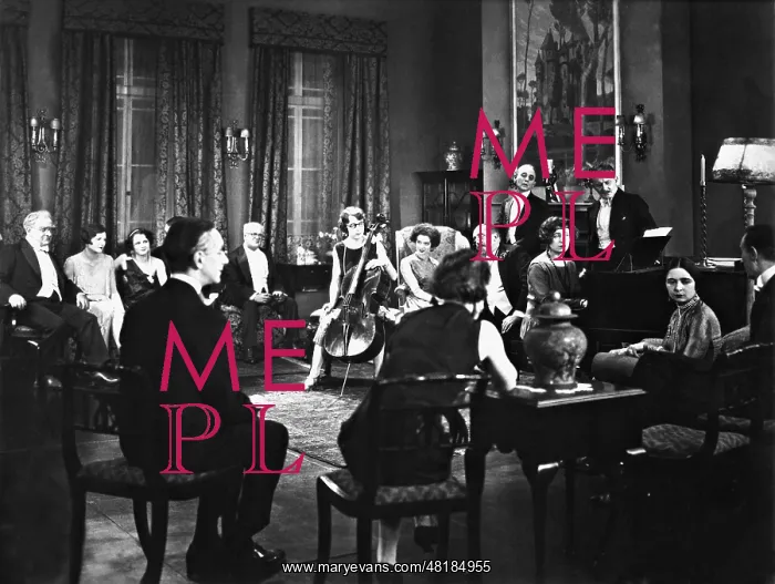 : Evening party in The Constant Nymph, 1928 : Evening party in The Constant Nymph, 1928