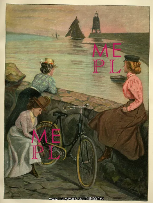 : Evening on the pier at Swinemunde : Evening on the pier at Swinemunde