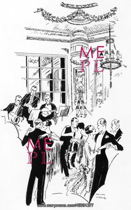 : Evening at the Ritz by Helen McKie : Evening at the Ritz by Helen McKie