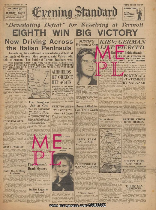 : Evening Standard - Red Army advance on Eastern Front : Evening Standard - Red Army advance on Eastern Front