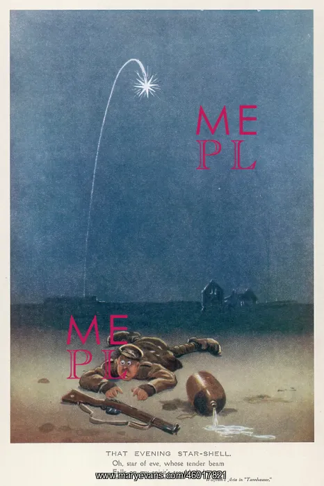 : That Evening Star-Shell, by Bruce Bairnsfather : That Evening Star-Shell, by Bruce Bairnsfather