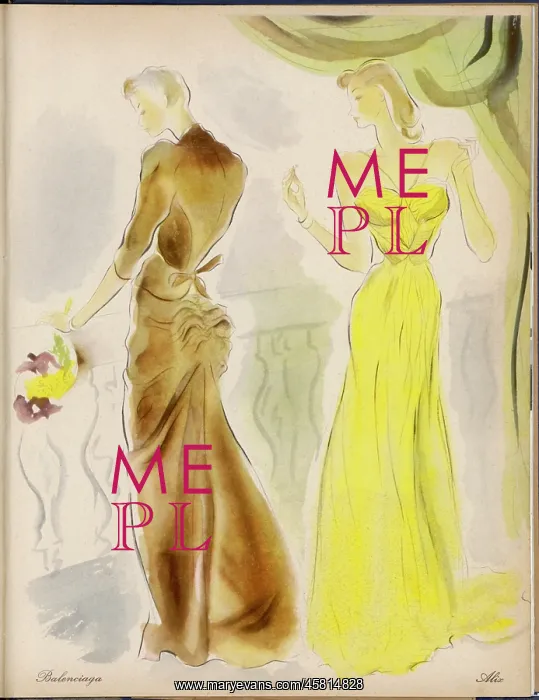 : EVENING WEAR 1939 : EVENING WEAR 1939