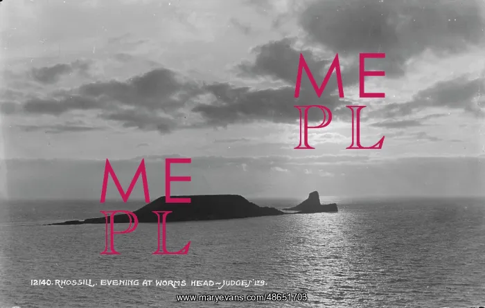: Evening at Worms Head : Evening at Worms Head