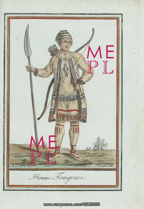 : Evenks or Tungusic man of Siberia : Evenks or Tungusic man of Siberia