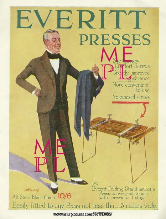 : Everitt Presses advertisement : Everitt Presses advertisement