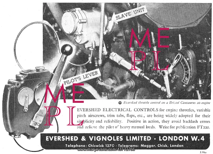 : Evershed & Vignoles Aircraft Controls : Evershed & Vignoles Aircraft Controls