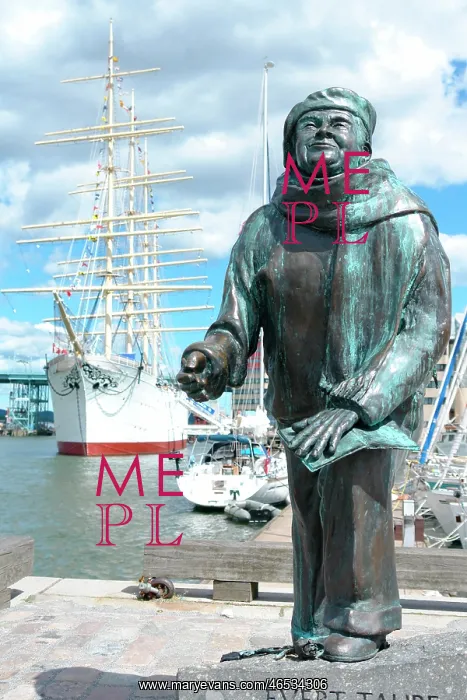 : Evert Taube statue, Goteborg, Sweden : Evert Taube statue, Goteborg, Sweden