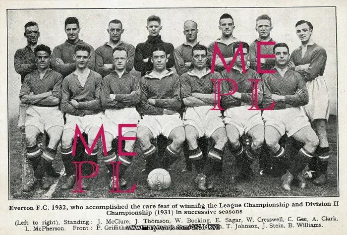 : Everton FC team, 1932 : Everton FC team, 1932